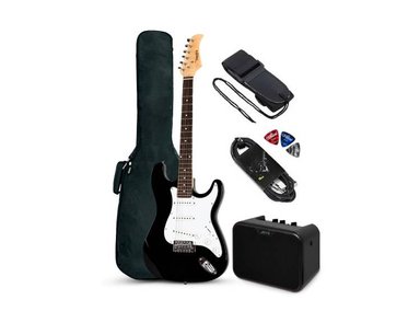 PACK ELÉCTRICO VOZZEX STRATO BLACK AMPLIFICADOR JOYO 10W