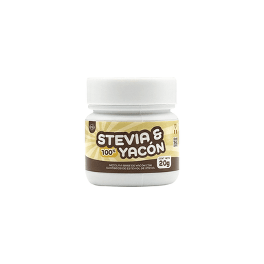 ENDULZANTE STEVIA CON YACÓN ONZA FOODS POTE 20 G