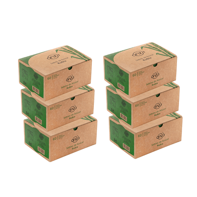 AZÚCAR RUBIA ONZA FOODS SIXPACK X 60 SOBRES