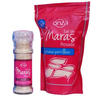 PACK SAL DE MARAS ONZA FOODS CAJA 0.6 KG GRUESA MOLINILLO + DOYPACK