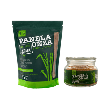 ENDULZANTE PANELA ORGÁNICA ONZA FOODS (POTE VIDRIO + DOYPACK)