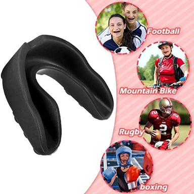PROTECTOR BUCAL DEPORTIVO AMARILLO BOX BALONCESTO FUTBOL KARATE TODO FIT - 4