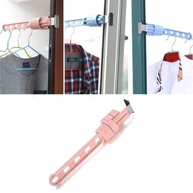 COLGADOR DE VENTANA MULTIUSOS PARA SECAR ROPA ACCESORIOS ROSADO - 2