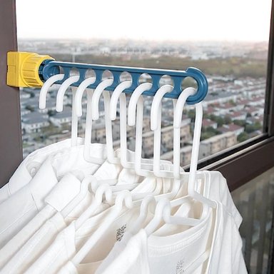 COLGADOR DE VENTANA MULTIUSOS PARA SECAR ROPA ACCESORIOS ROSADO - 6