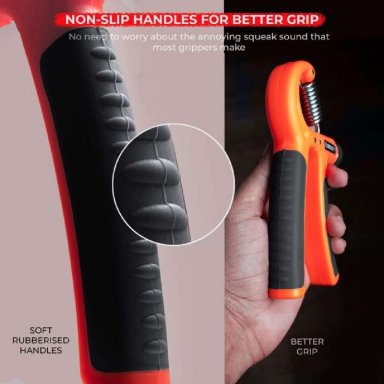 HAND GRIPPER EJERCITADOR DE MANOS AJUSTABLE 10-60 KG NEGRO TODO FIT - 3