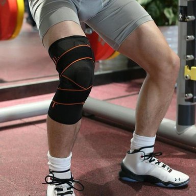 RODILLERA ELÁSTICA SOPORTE AJUSTABLE 7203 COMPRESIÓN RODILLA CROSSFIT PARA LEVANTAMIENTO DE PESAS CICLISMO - 6