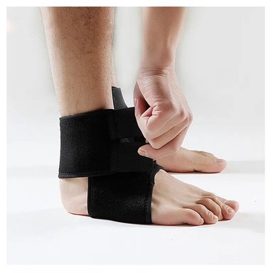 SOPORTE AJUSTABLE PARA TOBILLO DE NEOPRENE TOBILLERA 764 NEGRO - 4