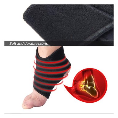 SOPORTE AJUSTABLE PARA TOBILLO DE NEOPRENE TOBILLERA 764 NEGRO - 6