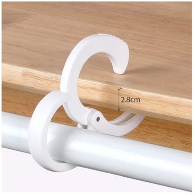 GANCHO COLGADOR DE PLÁSTICO PARA ORGANIZAR COCINA Y HOGAR X2 - 3
