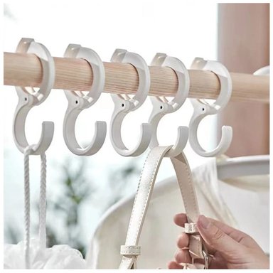 GANCHO COLGADOR DE PLÁSTICO PARA ORGANIZAR COCINA Y HOGAR X2 - 4