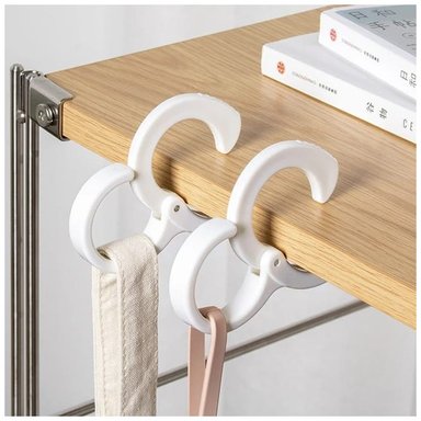 GANCHO COLGADOR DE PLÁSTICO PARA ORGANIZAR COCINA Y HOGAR X2 - 5