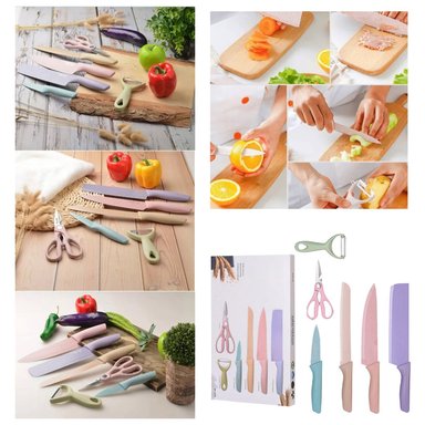 SET CUCHILLOS COCINA PASTEL 6 PIEZAS - 5