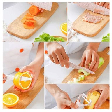 SET CUCHILLOS COCINA PASTEL 6 PIEZAS - 6