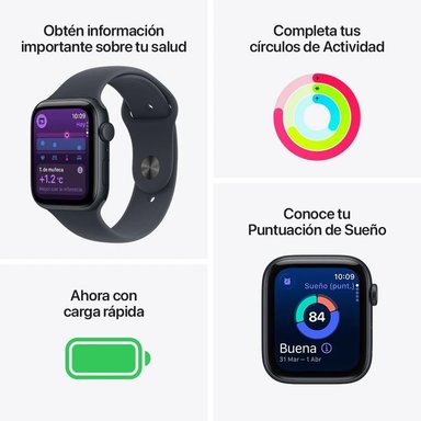 APPLE WATCH SE 3RA GEN GPS CAJA DE ALUMINIO MEDIANOCHE DE 40MM SB MEDIANOCHE S/M - 3