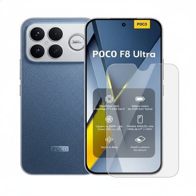 XIAOMI POCO F8 ULTRA 16GB RAM 512GB ROM AZUL CON MICA HIDROGEL - REGISTRADO - 1