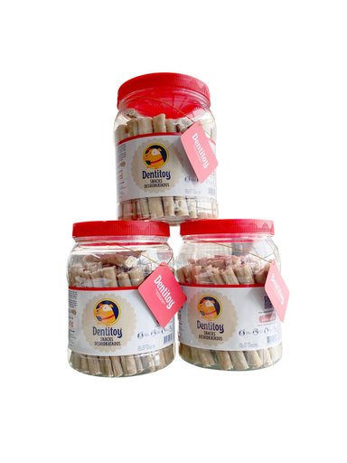 SNACKS DE VACUNO DENTITOY FRASCO 1 KG PACK X 3