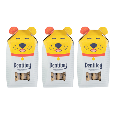 BOX MILOU DE VACUNO DENTITOY CAJITA 10 UNID PACK X 3