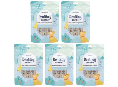 BARRITAS DE VACUNO Y ZANAHORIA DENTITOY GOURMET BOLSA 6 UNID PACK X 5