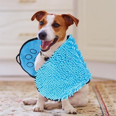 TOALLA PERRO Y GATO ABSORBENTES CELESTE - 4