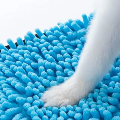 TOALLA PERRO Y GATO ABSORBENTES CELESTE - 5