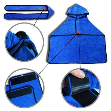 BATA MASCOTA AZUL TALLA S - 4