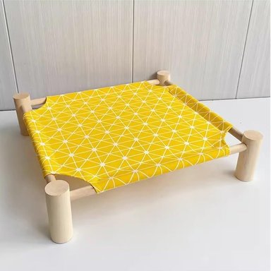 CAMA HAMACA PARA MASCOTAS - AMARILLO