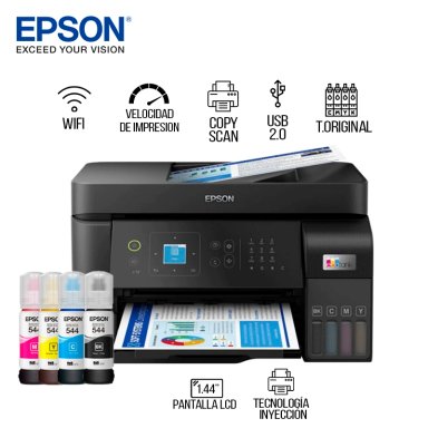 IMPRESORA MULTIFUNCIONAL EPSON ECOTANK L5590 FAX USB LAN WIFI - 1