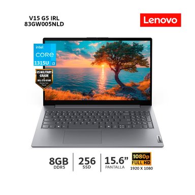 LAPTOP LENOVO V15 G5 IRL INTEL CORE I3-1315U 8GB RAM 256GB SSD 156 FHD - 83GW005NLD - 2