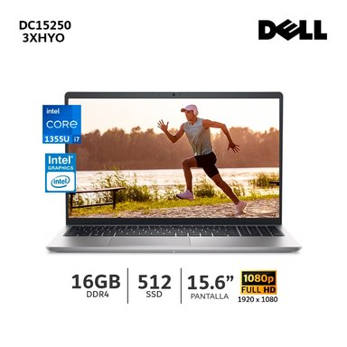LAPTOP DELL DC 15250 INTEL CORE I7-1355U 3.7GHZ RAM 16GB DDR4 SSD 512GB / PANTALLA15.6 FHD - 3XHY0