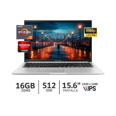 LAPTOP ASUS VIVOBOOK 15 M1502NAQ-BQ041 AMD RYZEN 7-170 RAM 16GB SSD 512GB/15,6 FHD 90NB1842-M00220 - 1