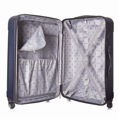 MALETA DE VIAJE 71 CM INTELY AZUL MARINO - BALANZA DIGITAL INTEGRADO - 4