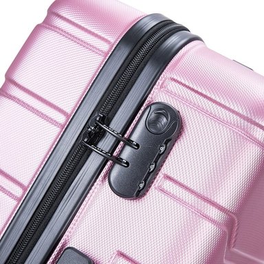 MALETA INUSA TREND ROSADO CABINERA 51 CM Y MOCHILA PORTALAPTOP MO305 - 4