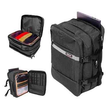 MOCHILA DUKAP INDIGO NEGRO VIAJERA MOIN - 1