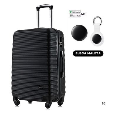 MALETAS DE BODEGA 23 KG ROYAL NEGRO CON ITAG PARA IPHONE