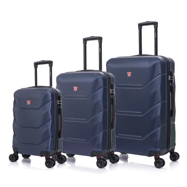 MALETAS DE VIAJE SET DE 3 ZONIX AZUL MARINO