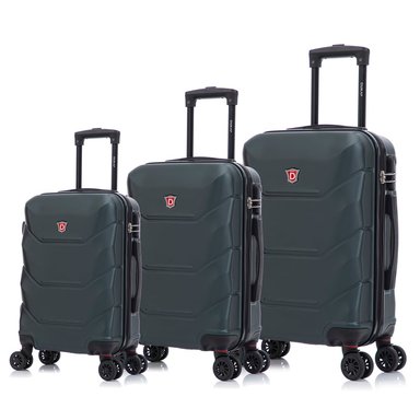 MALETAS DE VIAJE SET DE 3 ZONIX VERDE OSCURO