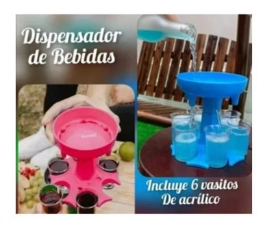 DISPENSADOR VAINIBELL SHOTS DE TRAGOS ROSADO - 2