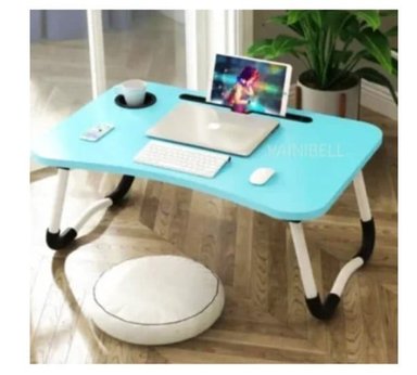 MESA PARA LAPTOP PLEGABLE SIN USB CELESTE DE CALIDAD