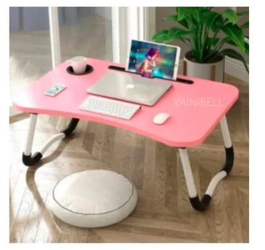 MESA PARA LAPTOP PLEGABLE SIN USB ROSADO DE CALIDAD