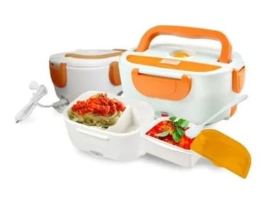 LONCHERA VAINIBELL ELECTRICA PORTÁTIL NARANJA CALIDAD