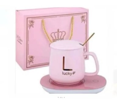TAZA MUG CON BASE CALENTADOR ELÉCTRICO MAS CUCHARITA DE CALIDA