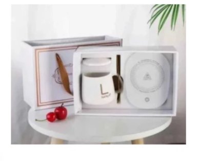 TAZA MUG CON BASE CALENTADOR ELÉCTRICO MAS CUCHARITA DE CALIDA