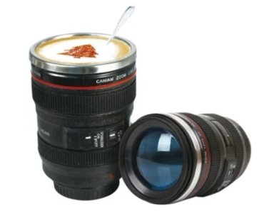 TAZA MUG DE LENTE FOTOGRAFICO CON TAPA NORMAL DE CALIDAD