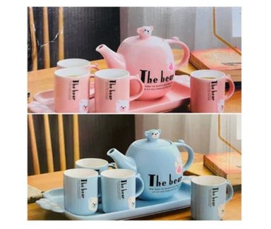 JUEGO DE TAZA DE TE O CAFÉ CELESTE A1