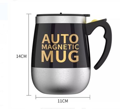 TAZA MEZCLADORA DE CAFÉ AUTOMATICA A1 NEGRO