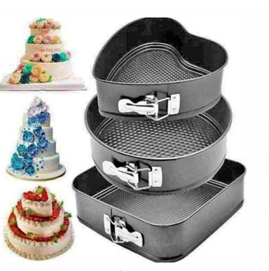 MOLDE KEKE 3 FORMAS DESMONTABLES ANTIHADERENTES A1