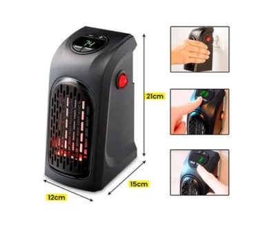 CALEFACTOR PORTÁTIL 400W ESTUFA CALEFACCIÓN TERMOSTATO DE CALIDAD.