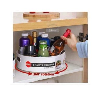 ORGANIZADOR MULTIFUNCIONAL GIRATORIO PARA COCINA BLANCO