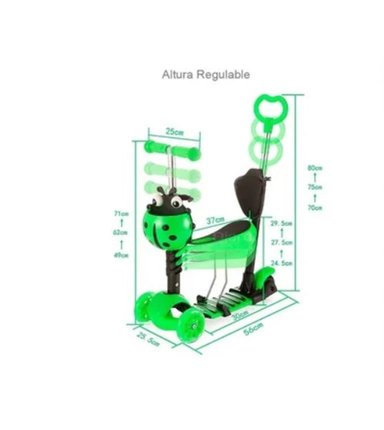 SCOOTER VAINIBELL 5 EN 1 MULTIFUNCIONAL VERDE - 2
