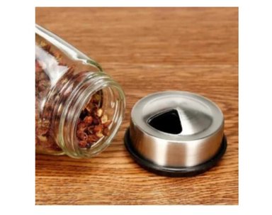 CONDIMENTERO DE FRASCOS DE VIDRIO GIRATORIO DE CALIDAD